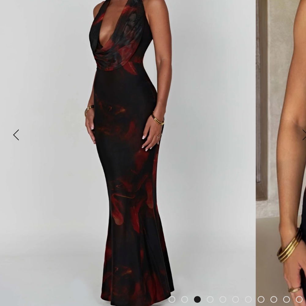 Baby Boo - CHRISHELLE MAXI DRESS - FIRE PRINT